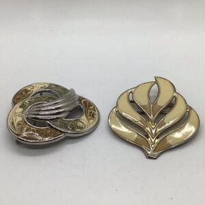 Lot of 2 Vintage Ladies Belt Buckles